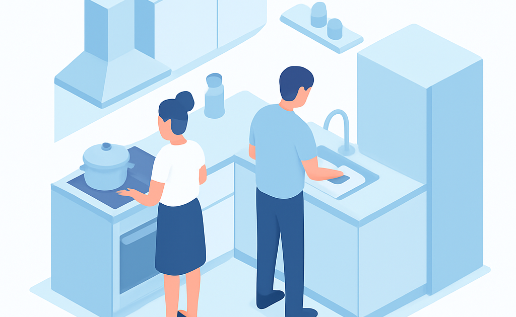 como adaptar cozinha estreita para duas pessoas cozinharem passo a passo BoraDic