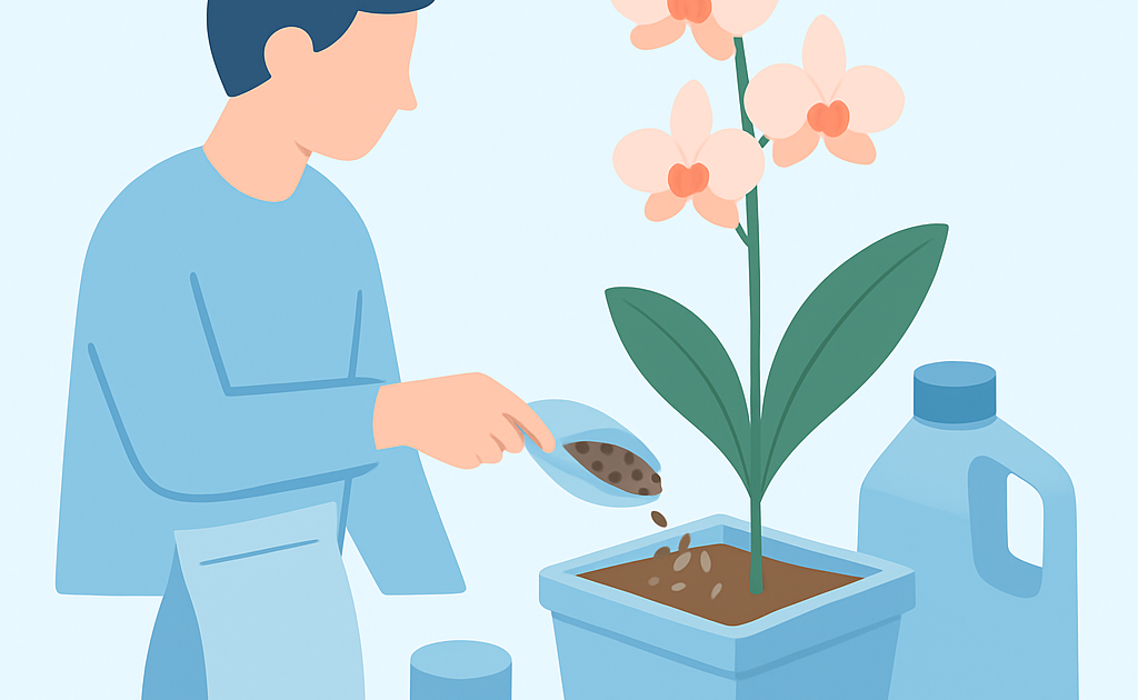 Ilustracao BoraDicas tutorial como adubar orquideas corretamente