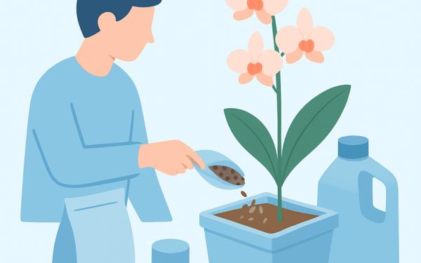 Ilustracao BoraDicas tutorial como adubar orquideas corretamente