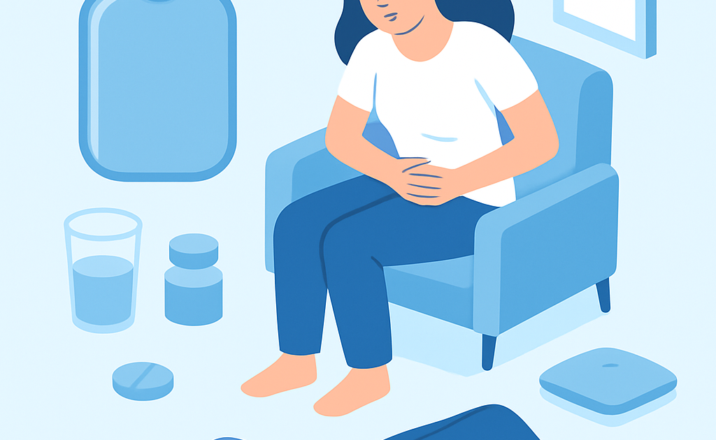Ilustracao BoraDicas tutorial como aliviar colica menstrual