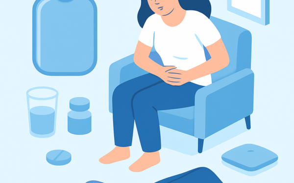 Ilustracao BoraDicas tutorial como aliviar colica menstrual