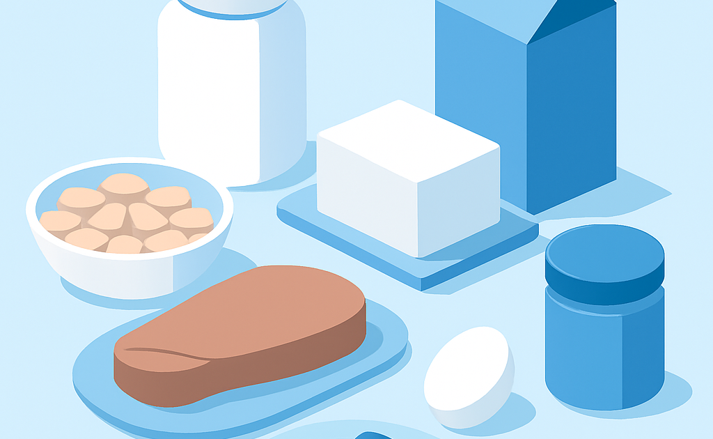 Ilustracao BoraDicas tutorial como aumentar proteina na dieta barato