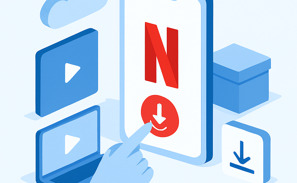 Ilustracao BoraDicas tutorial como baixar serie Netflix sem internet