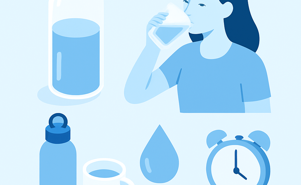 Ilustração BoraDicas tutorial como beber mais água no dia a dia