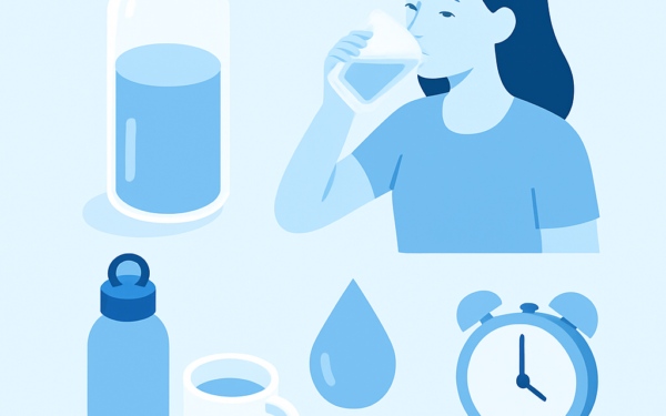 Ilustração BoraDicas tutorial como beber mais água no dia a dia