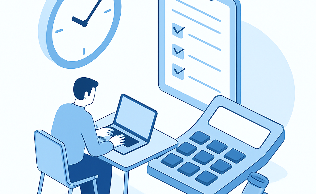 Ilustracao BoraDicas tutorial calculo horas extras