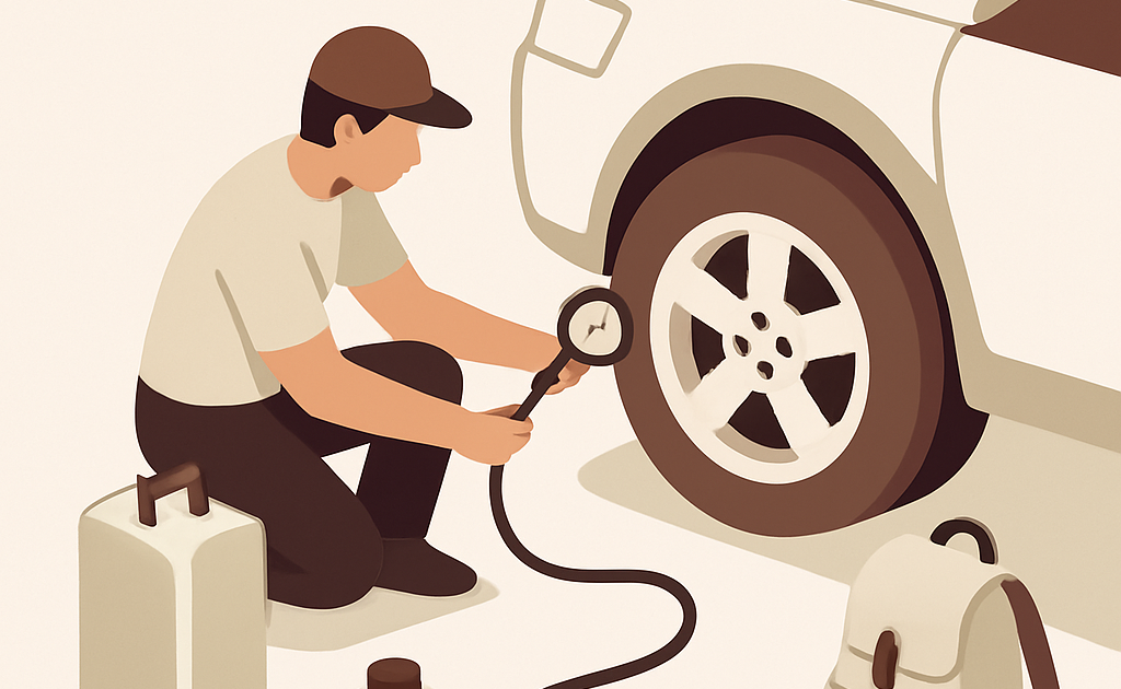 como calibrar pneus para economia em viagens longas passo a passo BoraDicas