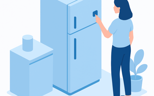 Ilustracao BoraDicas tutorial como colocar geladeira em modo economia