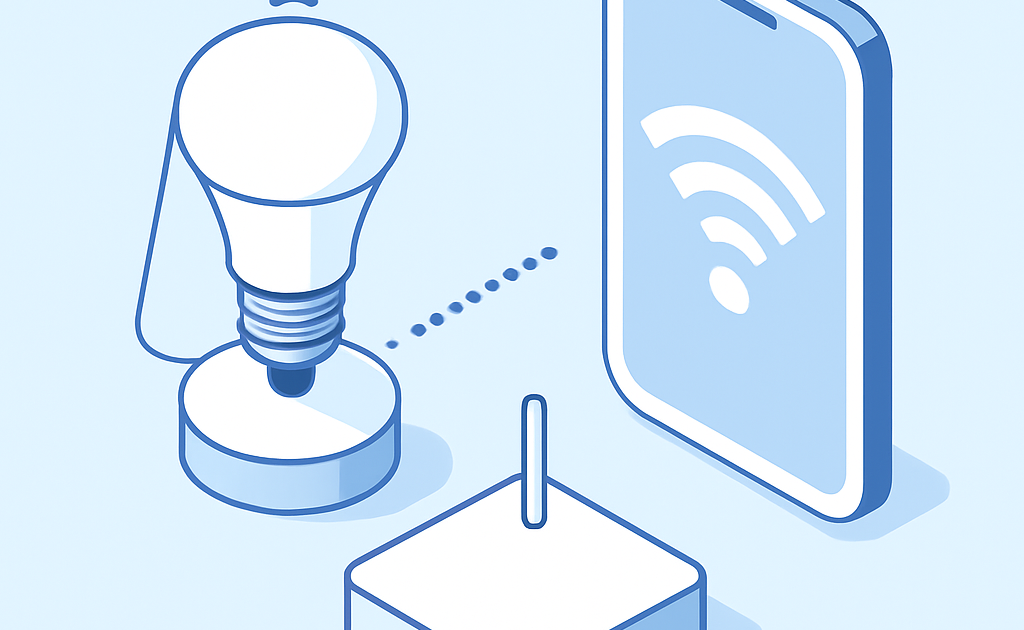 Ilustracao BoraDicas tutorial como conectar lampada inteligente wifi