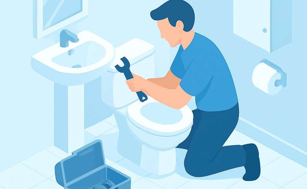 Ilustracao BoraDicas tutorial como consertar descarga que nao para de correr