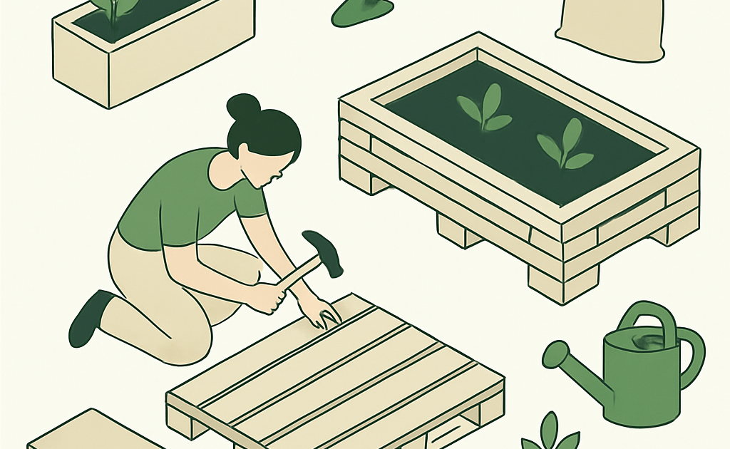 como construir canteiro com pallets sem ferramentas eletricas passo a passo Bora