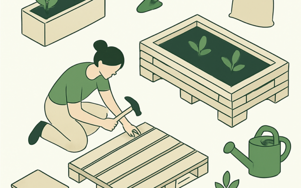 como construir canteiro com pallets sem ferramentas eletricas passo a passo Bora
