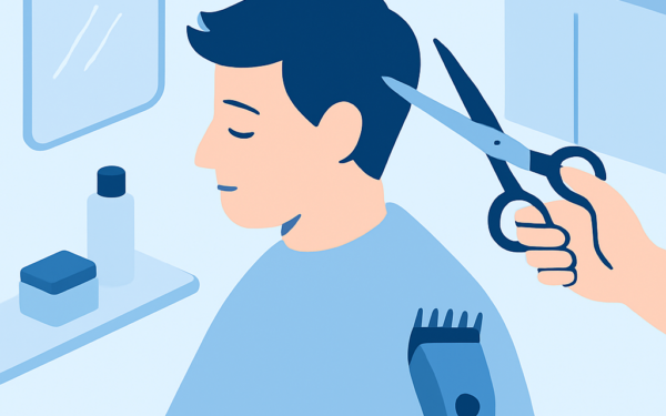 Ilustracao BoraDicas tutorial como cortar cabelo masculino em casa