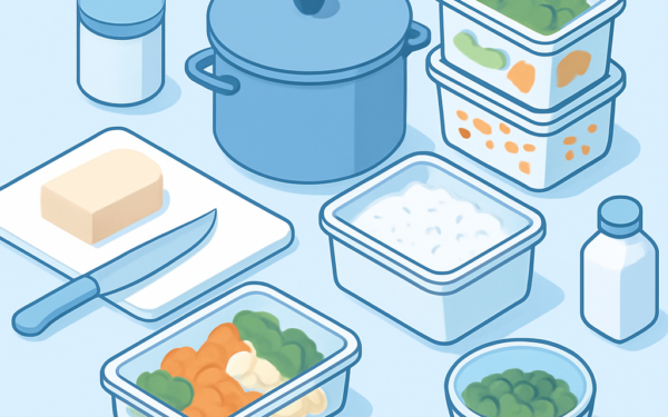 Ilustracao BoraDicas tutorial como cozinhar para a semana meal prep