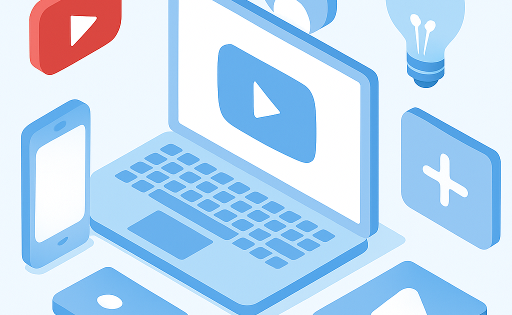 Ilustracao BoraDicas tutorial como criar canal YouTube gratis passo a passo