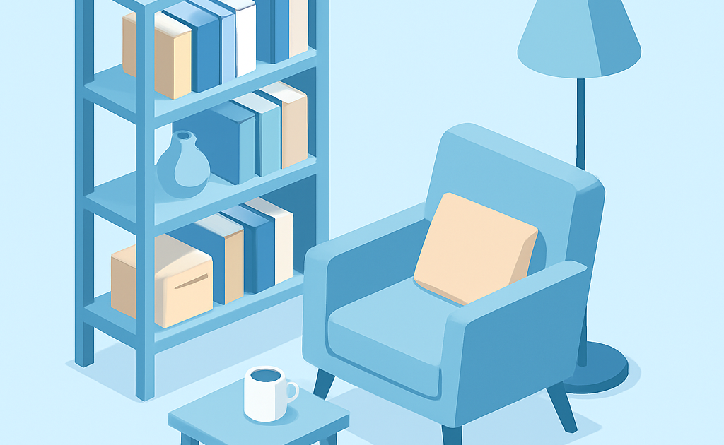 Ilustracao BoraDicas tutorial como criar cantinho de leitura organizado