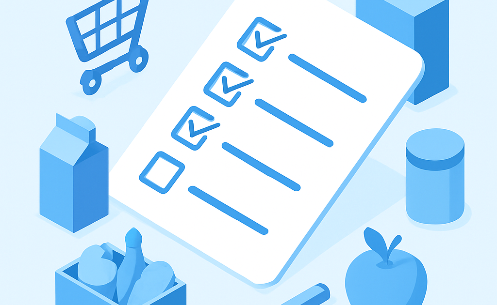Ilustracao BoraDicas tutorial como criar lista de compras mensal inteligente