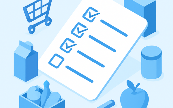Ilustracao BoraDicas tutorial como criar lista de compras mensal inteligente