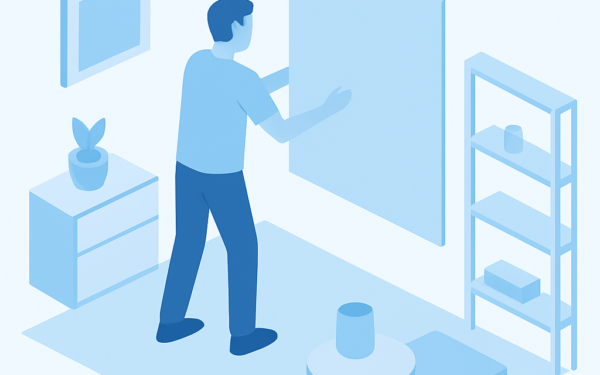 como criar painel decorativo removivel para esconder imperfeicoes passo a passo