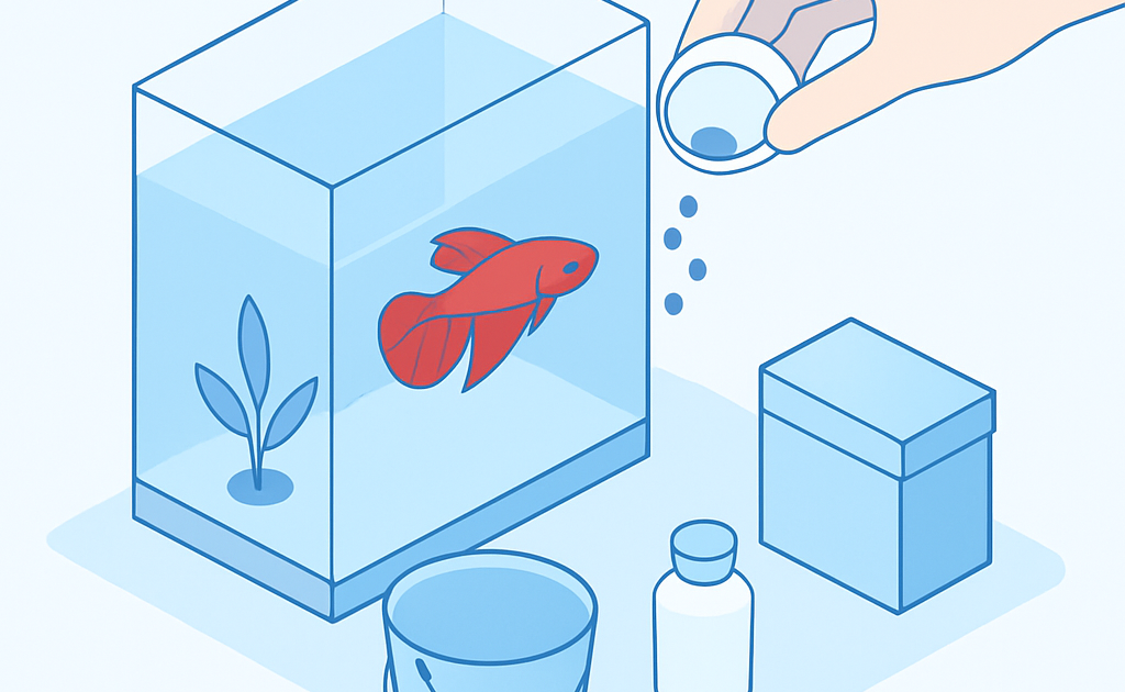 Ilustracao BoraDicas tutorial como cuidar de peixe betta