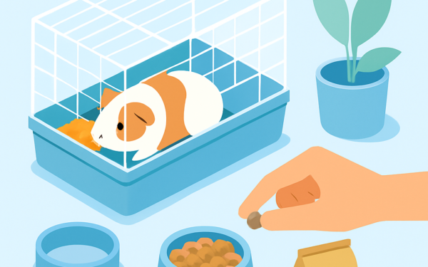 Ilustracao BoraDicas tutorial como cuidar de porquinho da india em casa