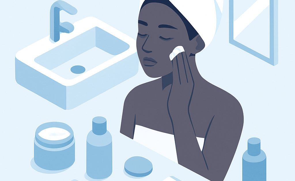 Ilustracao BoraDicas tutorial como cuidar da pele negra em casa