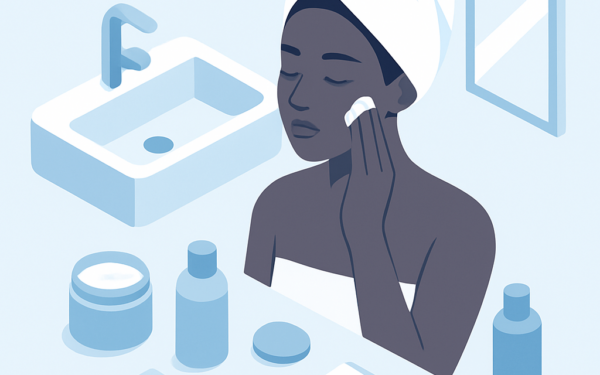 Ilustracao BoraDicas tutorial como cuidar da pele negra em casa