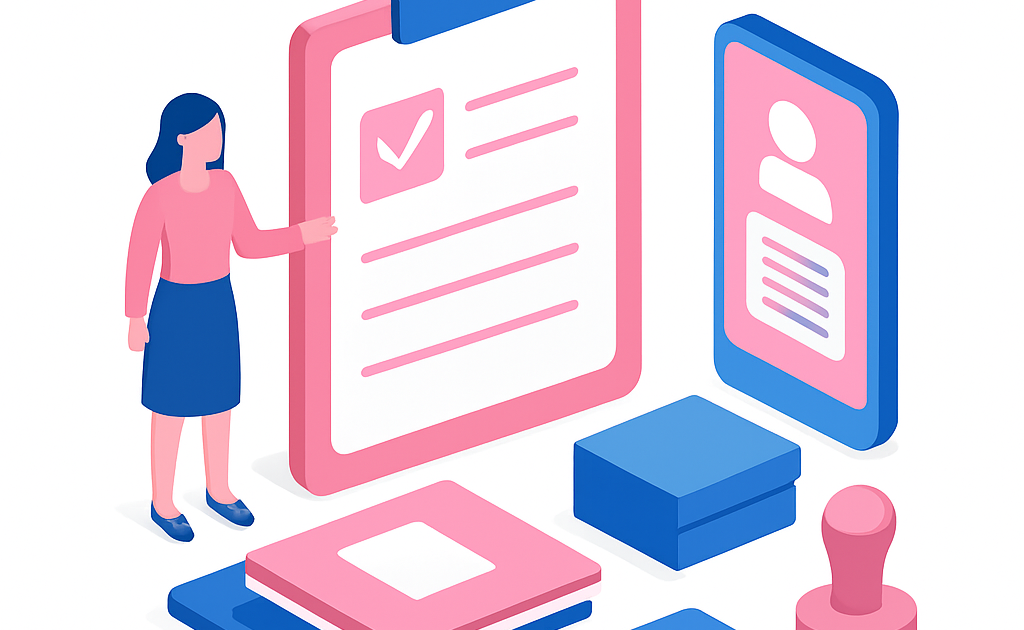 Ilustracao burocracia e docs BoraDicas tutorial