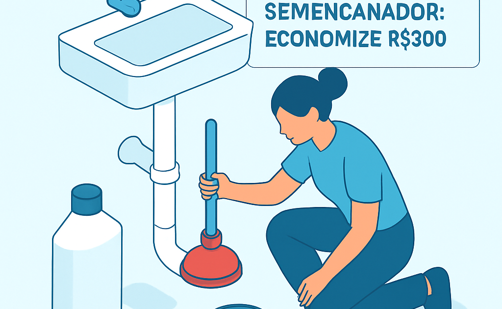 como desentupir cano sem quimicos passo a passo BoraDicas