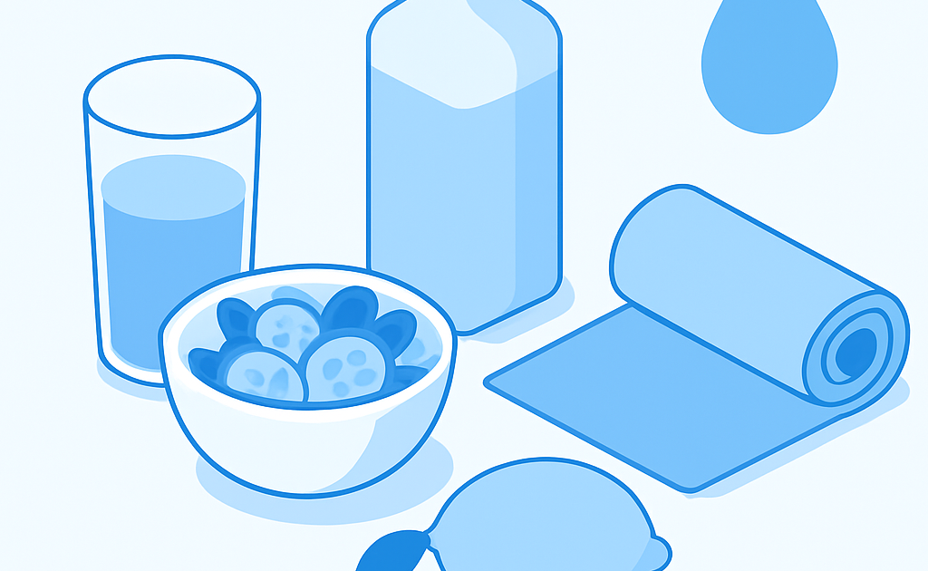 Ilustracao BoraDicas tutorial como desinchar o corpo rapidamente com alimentos naturais