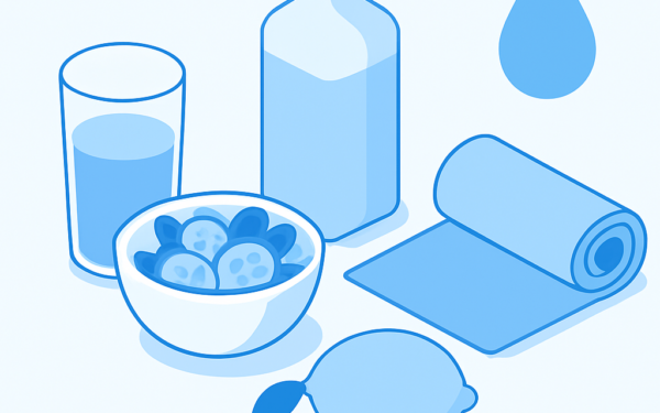 Ilustracao BoraDicas tutorial como desinchar o corpo rapidamente com alimentos naturais