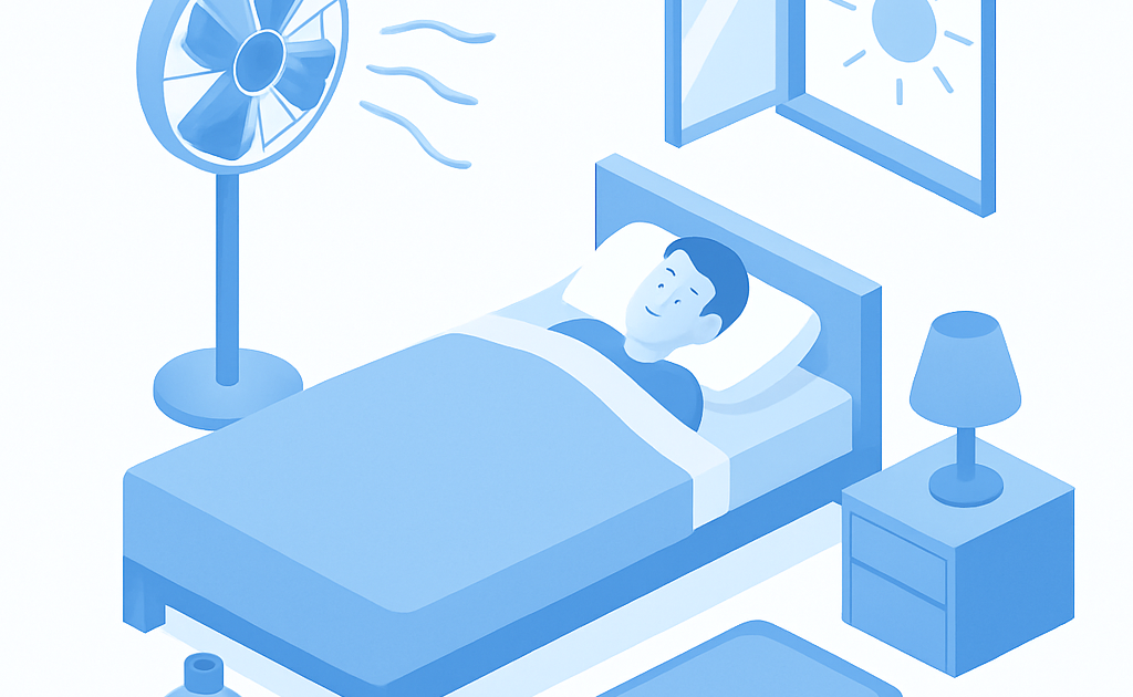 Ilustracao BoraDicas tutorial como dormir melhor com calor