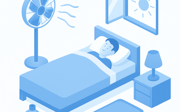 Ilustracao BoraDicas tutorial como dormir melhor com calor