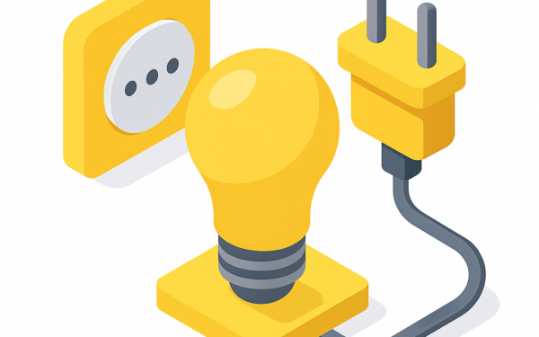 Ilustracao energia e eletrica BoraDicas tutorial