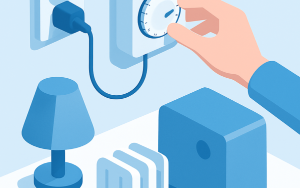 Ilustracao BoraDicas tutorial instalacao timer economizar energia