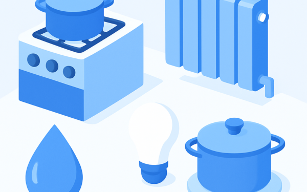 Ilustracao BoraDicas tutorial como economizar gas de cozinha com habitos eficientes