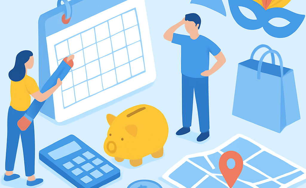 Ilustracao BoraDicas tutorial como economizar no carnaval