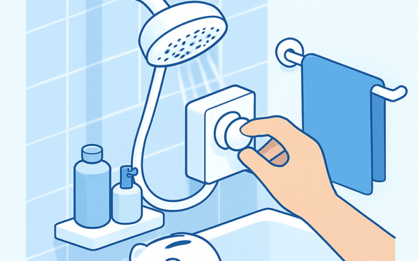 Ilustracao BoraDicas tutorial como economizar no chuveiro eletrico