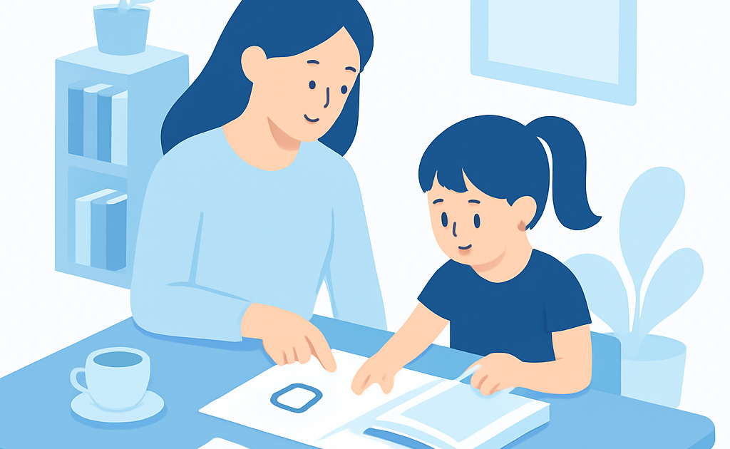 Ilustração BoraDicas tutorial como ensinar criança a ler em casa