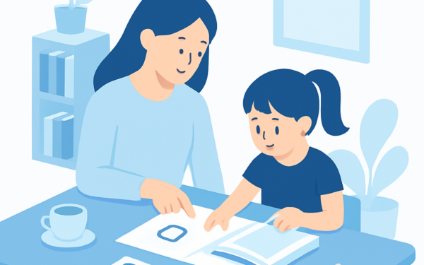 Ilustração BoraDicas tutorial como ensinar criança a ler em casa