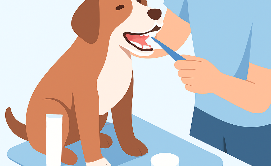 Ilustracao BoraDicas tutorial como escovar dente de cachorro