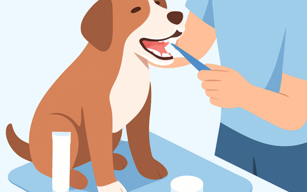 Ilustracao BoraDicas tutorial como escovar dente de cachorro