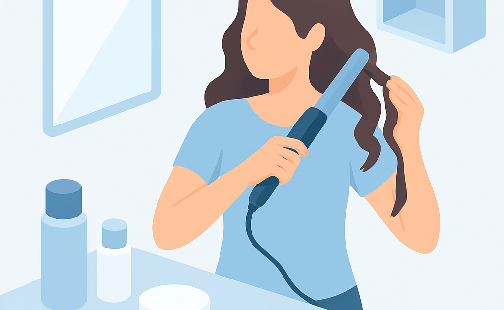 Ilustracao BoraDicas tutorial como fazer babyliss em casa com chapinha