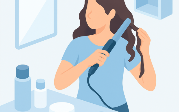 Ilustracao BoraDicas tutorial como fazer babyliss em casa com chapinha