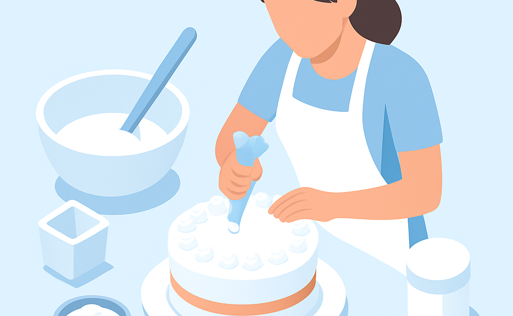 Ilustracao BoraDicas tutorial como fazer bolo decorado simples em casa