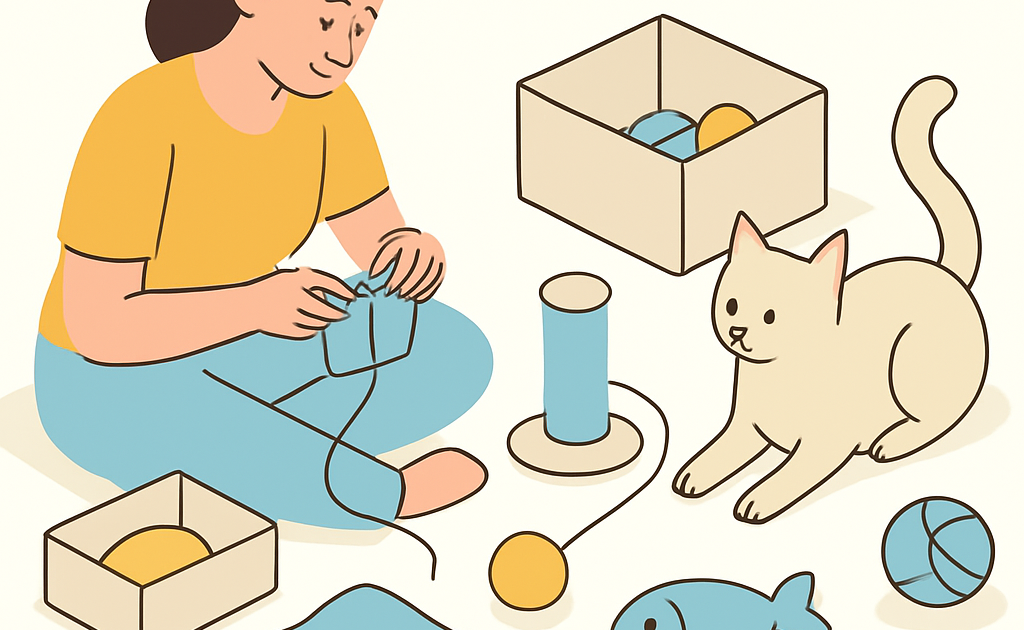 como fazer brinquedos gatos casa passo a passo BoraDicas