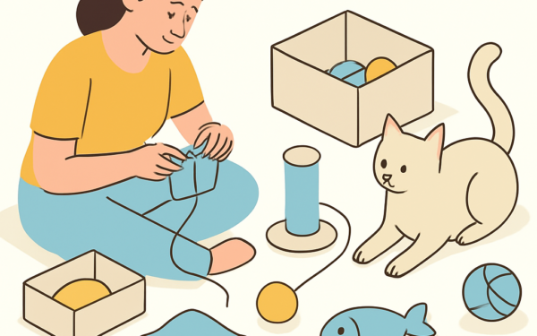 como fazer brinquedos gatos casa passo a passo BoraDicas