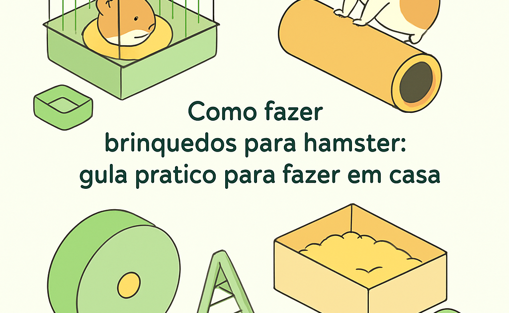 como fazer brinquedos para hamster passo a passo BoraDicas