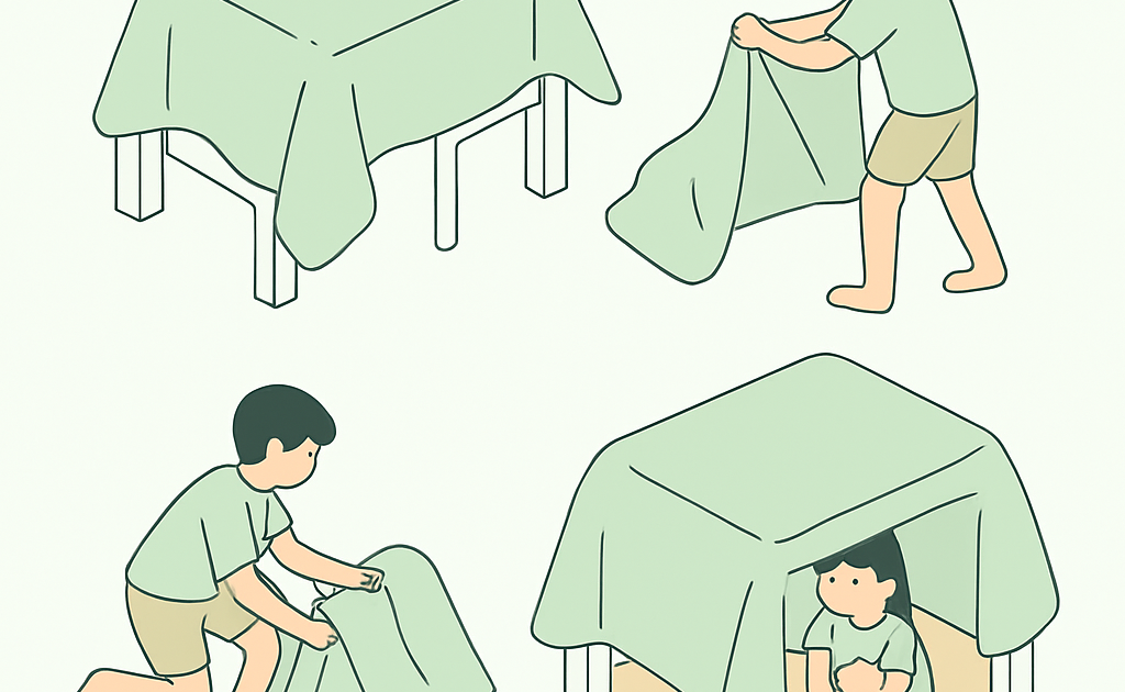 como fazer cabana cobertor criancas passo a passo BoraDicas
