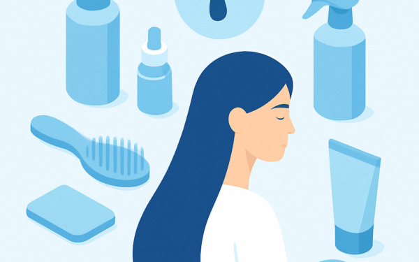 Ilustracao BoraDicas tutorial como fazer cabelo crescer rapido com oleo de ricino e massagem capilar